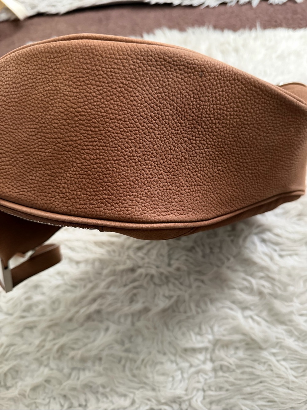 OSOI Cargo Hobo Shoulder Bag in Nubuck Brown - Picture 7 of 14